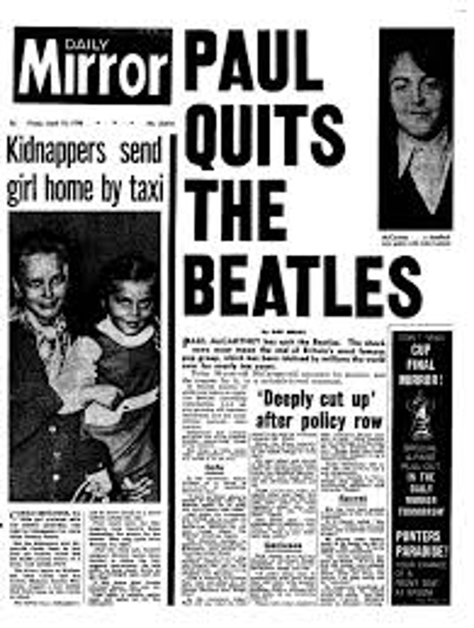 The Beatles - A Day in The Life: April 10, 1970 The Beatles - A Day in The Life: April 10, 1970