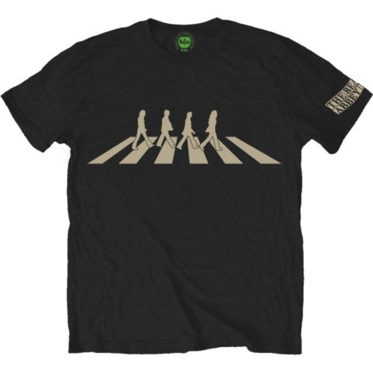 Picture of Beatles Adult T-Shirt: Abbey Road Zebra Crossing