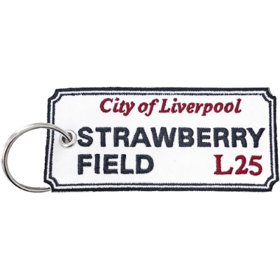 Show details for Beatles Patches: Keychain Patch - Strawberry Field  L25 Picture of Beatles Patches: Keychain Patch - Strawberry Field  L25