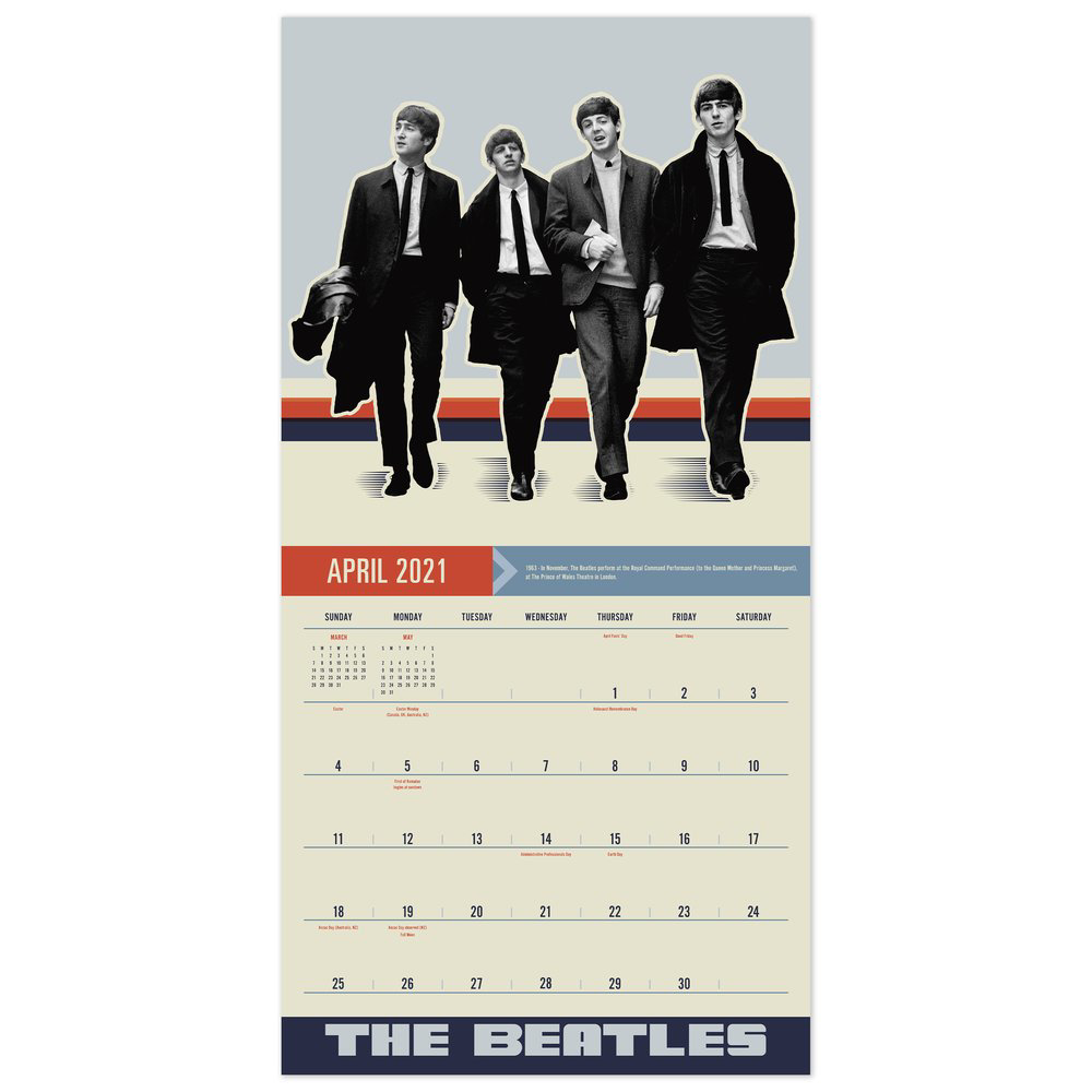 Beatles Calendars -Beatles Fab Four Store Exclusively Beatles Only