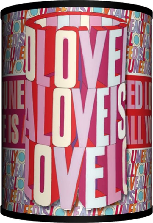 Picture of Beatles Lamp Shades: Love Love Love