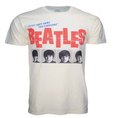 Show details for Beatles Adult T-Shirt: Beatles Here Come The Fabulous Beatles 1964 Picture of Beatles Adult T-Shirt: Beatles Here Come The Fabulous Beatles 1964