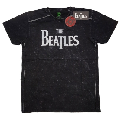 Show details for Beatles Adult T-Shirt: Classic Black Drop-T Snow Wash (Black) Picture of Beatles Adult T-Shirt: Classic Black Drop-T Snow Wash (Black)