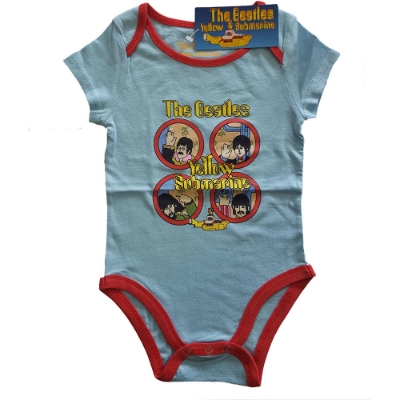 Show details for Beatles Onesie: Baby Yellow Submarine Portholes (Light Blue) 3m -24m Picture of Beatles Onesie: Baby Yellow Submarine Portholes (Light Blue) 3m -24m