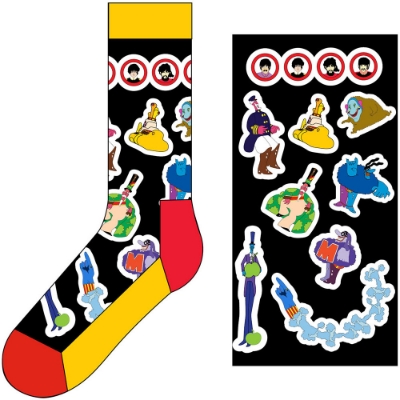 Show details for Beatles Socks: The Beatles Unisex Ankle Socks -  Portholes & Characters Picture of Beatles Socks: The Beatles Unisex Ankle Socks -  Portholes & Characters