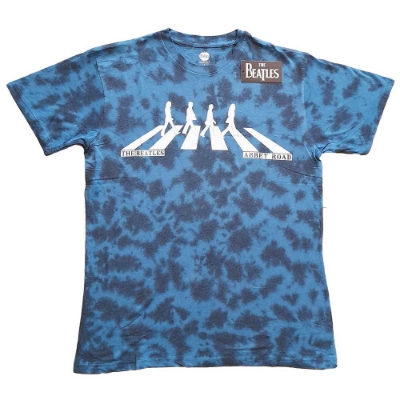 Show details for Beatles Adult T-Shirt: Abbey Road Crossing Dip Dye Blue Picture of Beatles Adult T-Shirt: Abbey Road Crossing Dip Dye Blue