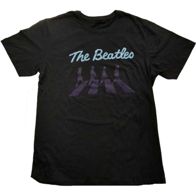Show details for Beatles Adult T-Shirt: Abbey Road Crossing Silhouettes (Puff Print) Picture of Beatles Adult T-Shirt: Abbey Road Crossing Silhouettes (Puff Print)