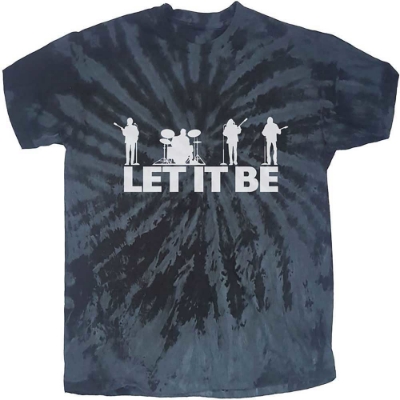 Show details for Beatles Adult T-Shirt: Beatles "Let It Be" Dip Dye Silhouette Tee Picture of Beatles Adult T-Shirt: Beatles "Let It Be" Dip Dye Silhouette Tee
