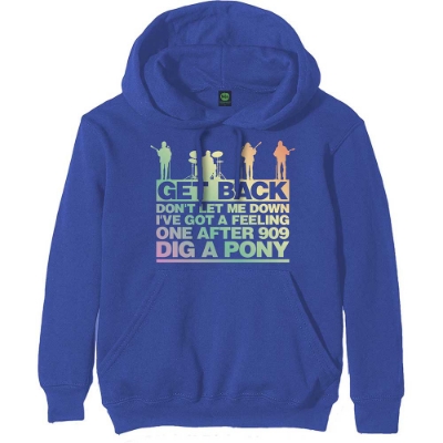 Show details for Beatles Hoodie: Get Back Faces Pullover with Hood Blue Picture of Beatles Hoodie: Get Back Faces Pullover with Hood Blue