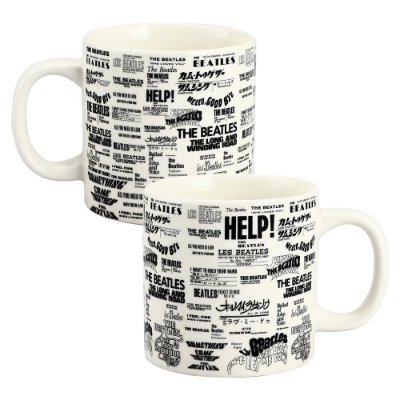 Show details for Beatles Mug: Singles 16 oz Picture of Beatles Mug: Singles 16 oz
