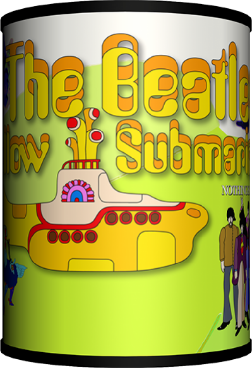 Picture of Beatles Lamp Shades: Beatles Yellow Submarine Logo