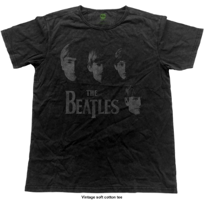 Show details for Beatles Adult T-Shirt: Meet or WIth the Beatles Vintage Black Picture of Beatles Adult T-Shirt: Meet or WIth the Beatles Vintage Black