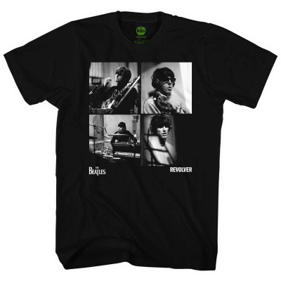 Show details for Beatles Adult T-Shirt: Beatles Revolver Studio Shots (Black) Picture of Beatles Adult T-Shirt: Beatles Revolver Studio Shots (Black)