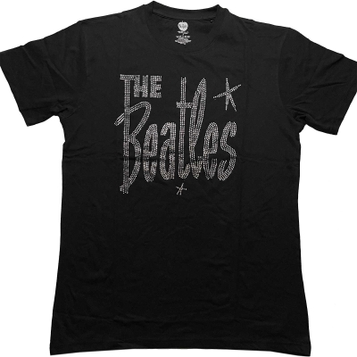 Show details for Beatles Adult T-Shirt: Unisex Embellished Retro Logo Picture of Beatles Adult T-Shirt: Unisex Embellished Retro Logo