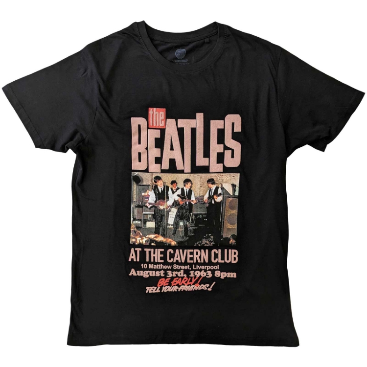 Picture of Beatles Adult T-Shirt:  Cavern Club 60 Years ago Poster