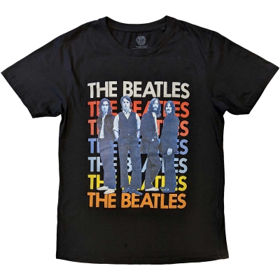 Show details for Beatles Adult T-Shirt:  The Beatles Iconic Image Multicolour Logo Picture of Beatles Adult T-Shirt:  The Beatles Iconic Image Multicolour Logo