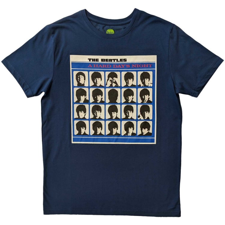 Picture of Beatles Adult T-Shirt:  The Beatles "A Hard Day's Night" Classic Album Cover Blue