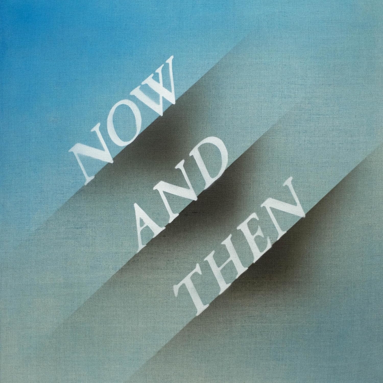 Picture of Beatles VINYL: 7" Single Record  Now & Then  Blue VINYL