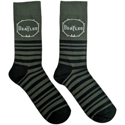 Show details for Beatles Socks: The Beatles Unisex Ankle Socks - Drum & Stripes Picture of Beatles Socks: The Beatles Unisex Ankle Socks - Drum & Stripes