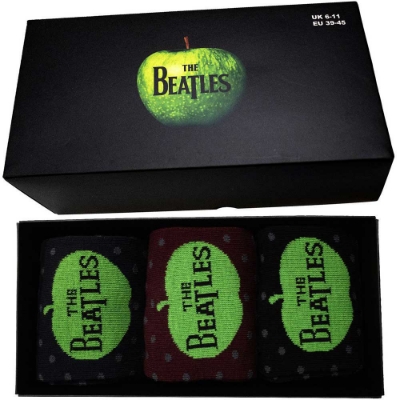 Show details for Beatles Socks: Ladies Ankle Socks Set Apple & Spots Picture of Beatles Socks: Ladies Ankle Socks Set Apple & Spots
