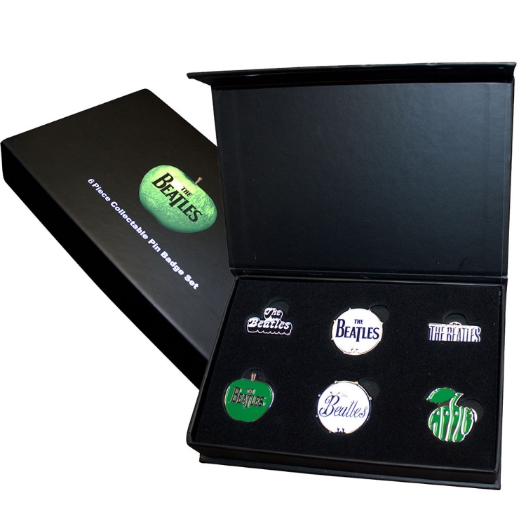 Picture of Beatles Pin & Badge Set: The Beatles Logos Pin Badge Set