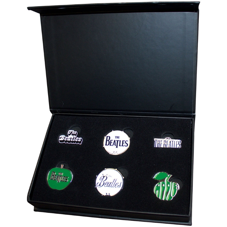 Picture of Beatles Pin & Badge Set: The Beatles Logos Pin Badge Set