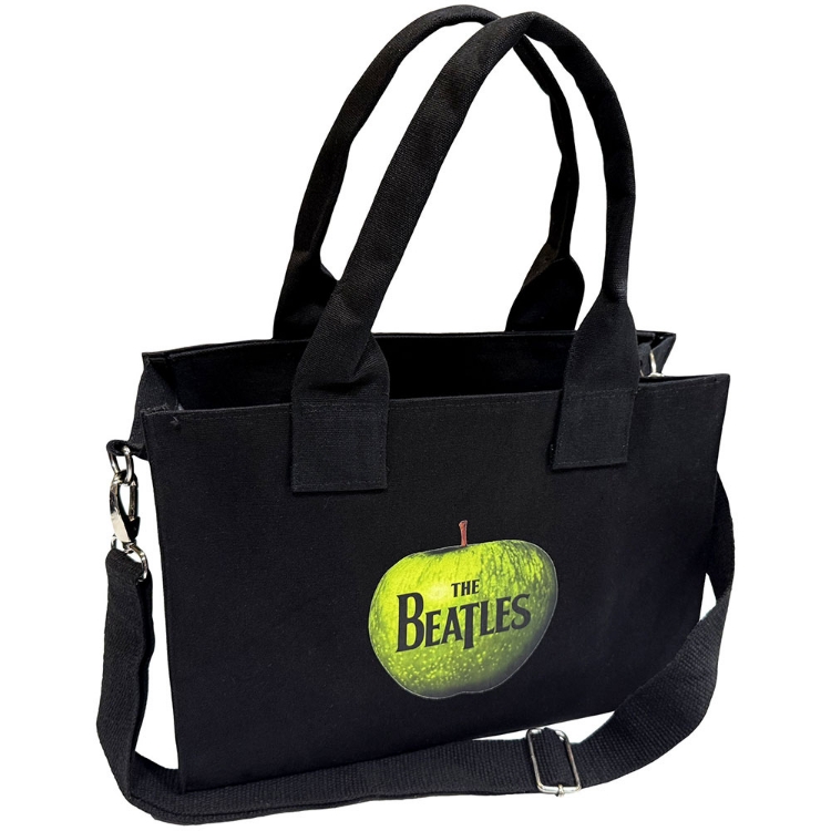 Picture of Beatles Tote Bags: The Beatles Cotton White Album Faces & Apple Tote Bag