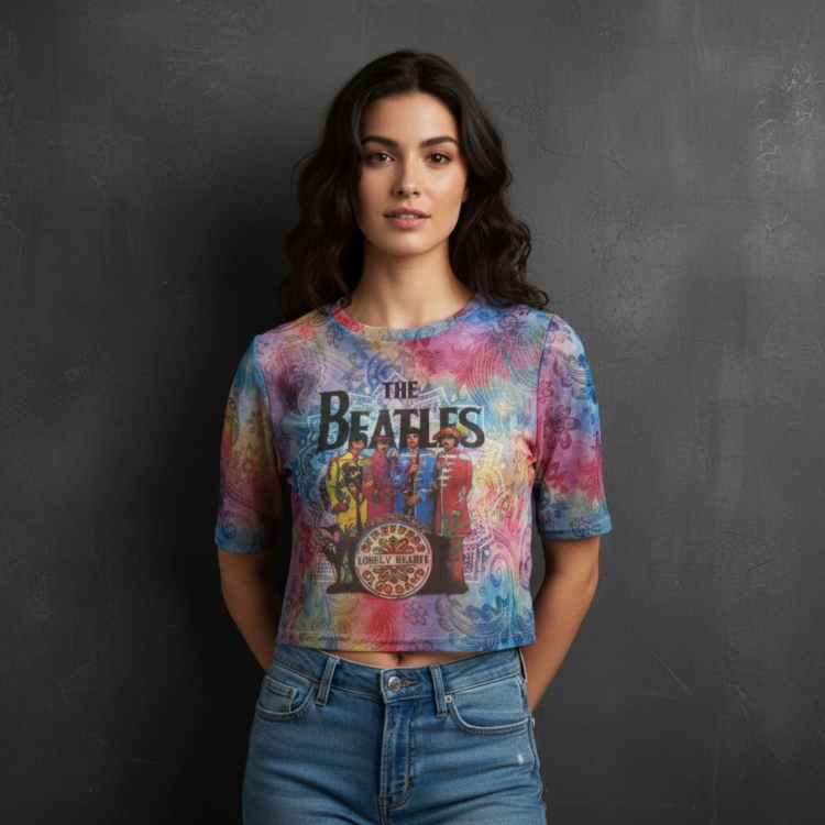 Picture of Beatles Jr's T-Shirt: Crop Top Sgt Pepper
