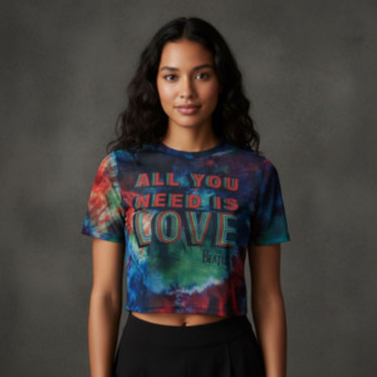 Picture of Beatles Jr's T-Shirt: Crop Top All You Need is Love
