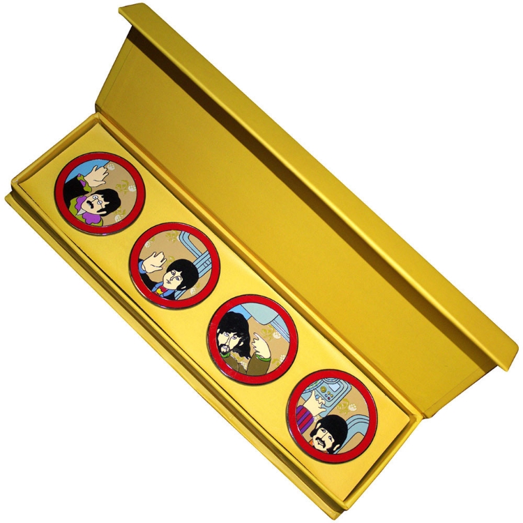 Picture of Beatles Pin & Badge Set: The Beatles Yellow Submarine Portholes