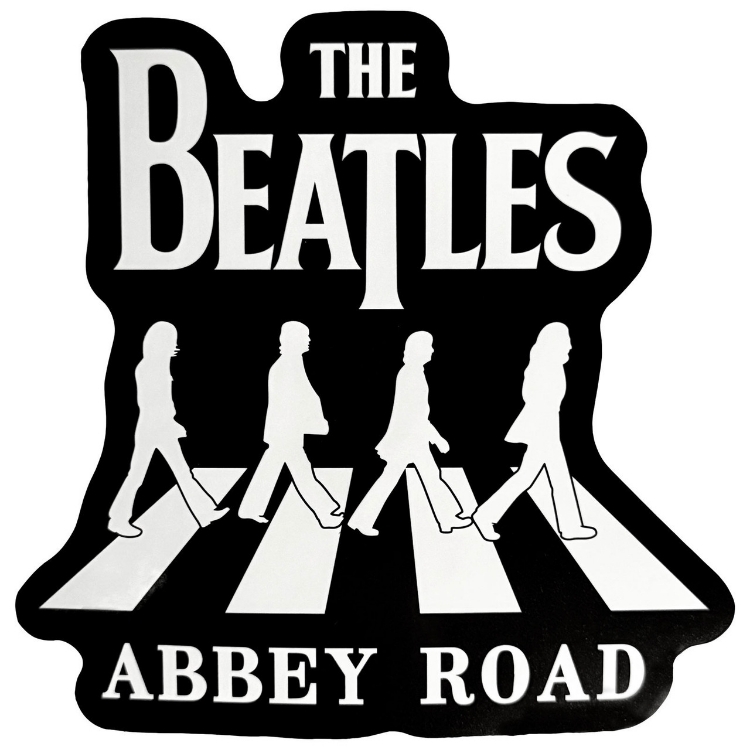 Picture of Beatles Sticker:  Beatles Abbey Road Silhouettes