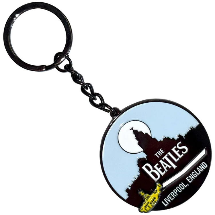 Picture of Beatles Keychain: Liverpool Skyline & Yellow Submarine